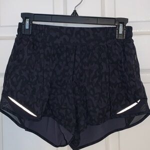 Leopard Print Lululemon Shorts - 4 inches